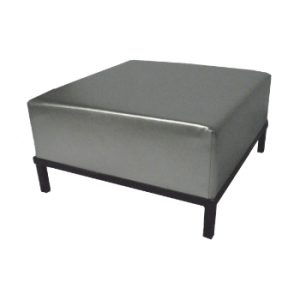 XL Hocker schwarz mit Husse 1